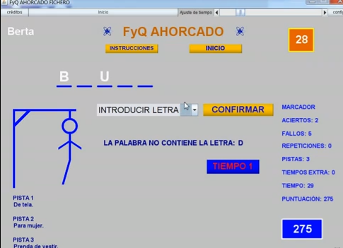 Click to View : Ejemplo de uso de juego.