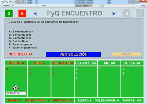 Click to View : Ejemplo de uso de juego.