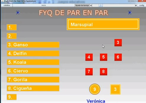 Click to View : Ejemplo de uso de juego.