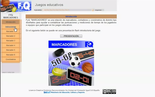 Click to View : Marcadores y cronómetros