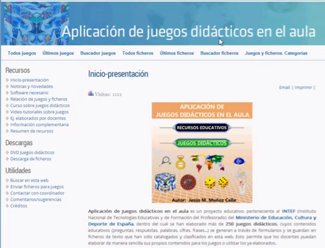 Click to View : Presentación web Aplicación de Jugos didácticos en el aula